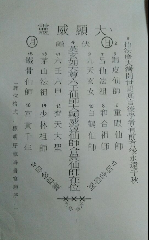 大显灵威《六壬仙教法本》53页电子版