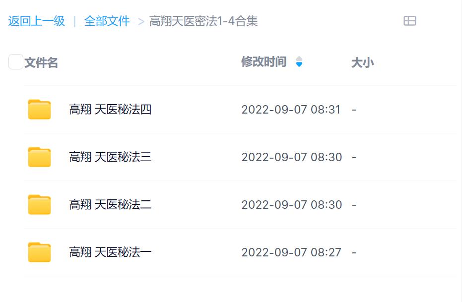 高翔天医秘法四期合集录音加图片电子版