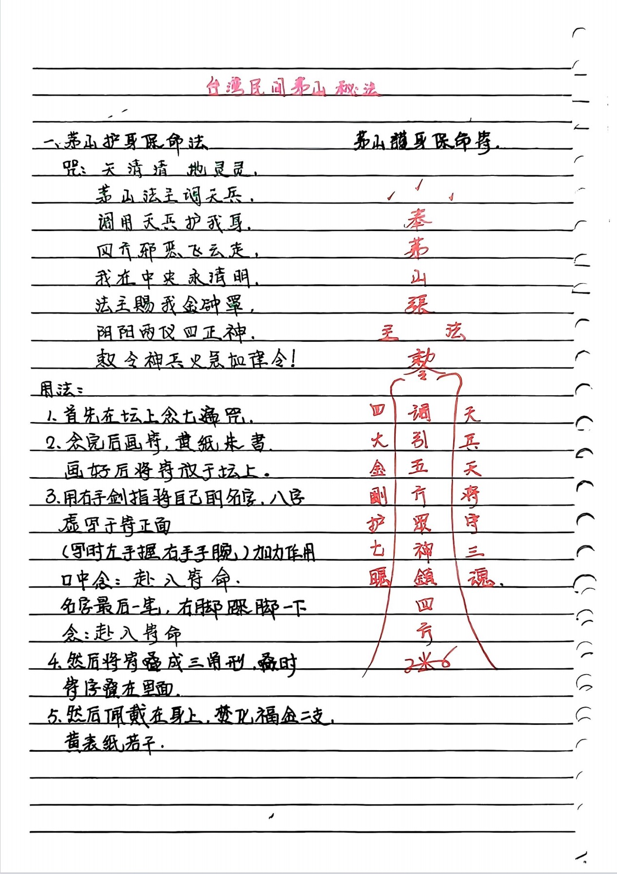 台湾民间茅山秘法86页电子版