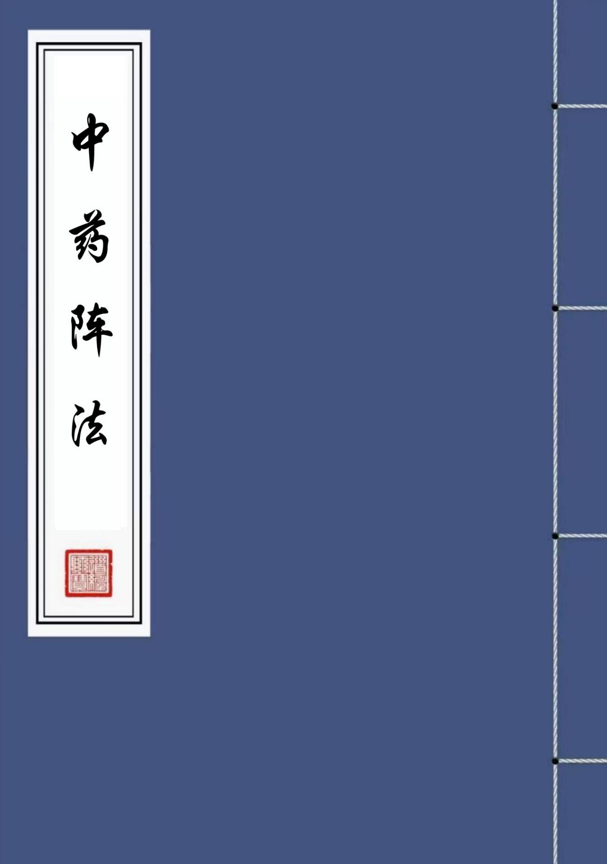 民间藏本中药阵法上下册合集131页电子版